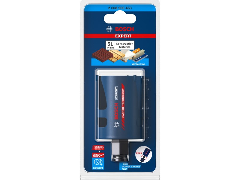 Žaga za izrezovanje lukenj Bosch EXPERT Construction Material, 51x60mm, 2608900463